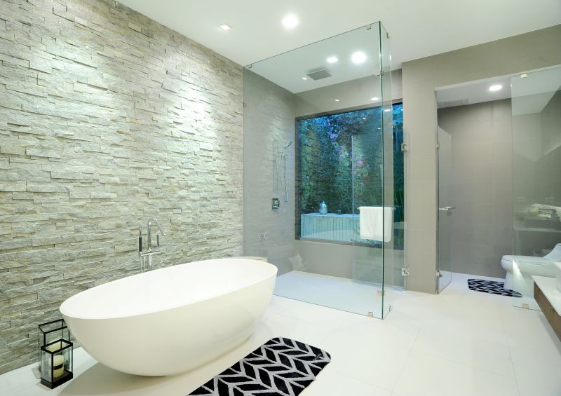 Spa-Style Bathroom with Natural Stone Accents